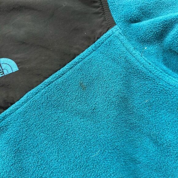 Vintage 90s The North Face Men’s Blue Fleece 1/4 Zip Up Jacket 100% Polyester - Picture 3 of 16
